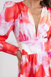 Andrias Dress - Pink Floral-Dresses-Womens Clothing-ESTHER & CO.