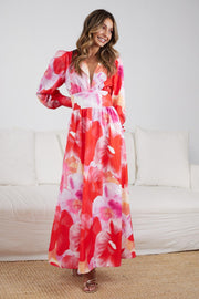 Andrias Dress - Pink Floral-Dresses-Womens Clothing-ESTHER & CO.