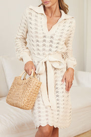 Chana Knit Dress - Beige