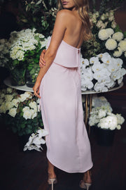 Fleur Strapless Dress - Pink-Dresses-Esther Luxe-ESTHER & CO.