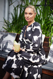 Gamlyn Dress - Black Print