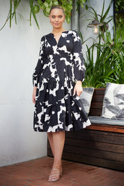 Gamlyn Dress - Black Print