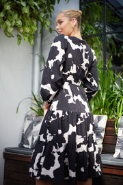 Gamlyn Dress - Black Print
