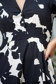 Gamlyn Dress - Black Print