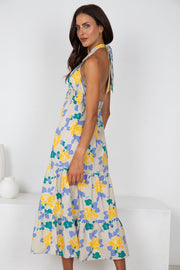 Hamlin Dress - Beige Floral