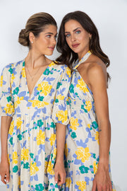 Hamlin Dress - Beige Floral