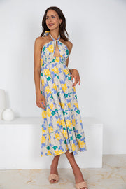Hamlin Dress - Beige Floral
