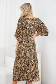 Henrieta Dress - Leopard Print