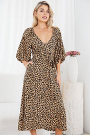 Henrieta Dress - Leopard Print