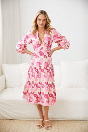 Izabella Dress - Pink Floral