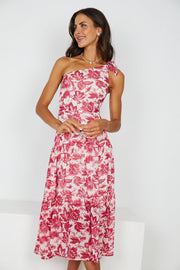 Janise Dress - Red Floral