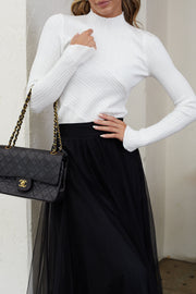 Jorjia Knit Top - White