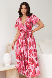 Klarah Dress - Pink Print