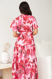 Klarah Dress - Pink Print