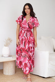 Klarah Dress - Pink Print