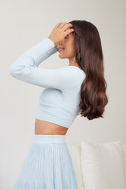 Klarassi Knit Top - Blue