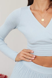 Klarassi Knit Top - Blue