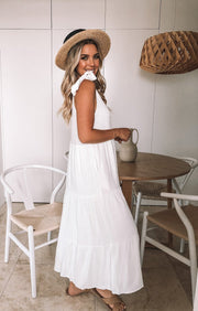 Lydia Dress - White-Dresses-Womens Clothing-ESTHER & CO.