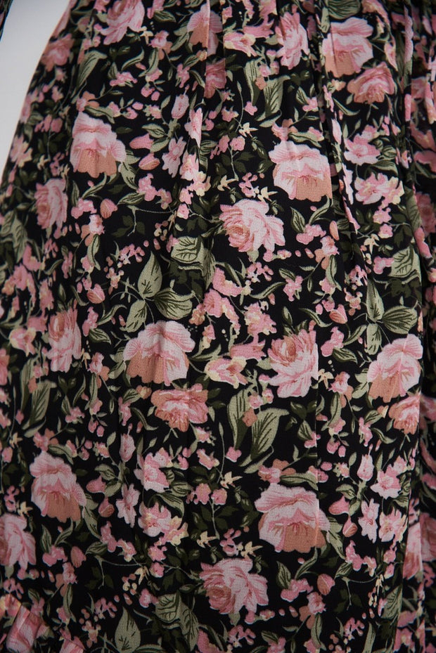 Melle Dress - Black Floral-Dresses-Womens Clothing-ESTHER & CO.