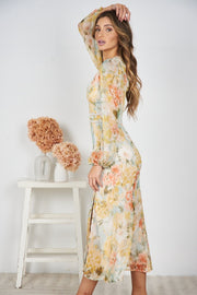 Pamelia Dress - Floral Print-Dresses-Womens Clothing-ESTHER & CO.
