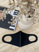 Women's black reusable washable face mask by Esther & Co