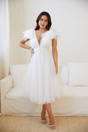 Riona Dress - White-Dresses-Womens Clothing-ESTHER & CO.