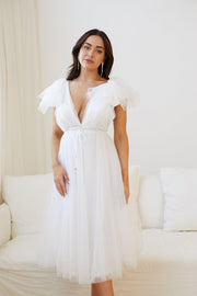 Riona Dress - White-Dresses-Womens Clothing-ESTHER & CO.