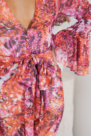 Shilah Dress - Pink Print