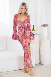 Shilah Dress - Pink Print