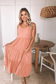 Sonya Dress - Rust-Dresses-Womens Clothing-ESTHER & CO.