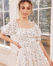 Panama Top - White Floral