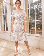 Panama Top - White Floral