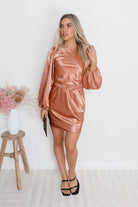 Tonneli Dress - Rust-Dresses-Womens Clothing-ESTHER & CO.