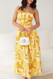 Yazzy Dress - Yellow Print-Dresses-Womens Clothing-ESTHER & CO.