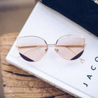 Cadence blush sunglasses, detail view