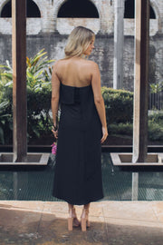 Fleur Strapless Dress - Black