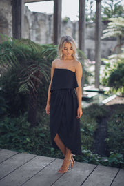 Fleur Strapless Dress - Black