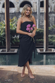 Fleur Strapless Dress - Black