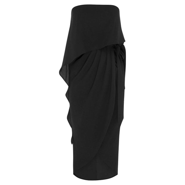 Women's Cocktail Dress | Fleur Strapless Dress - Black | ESTHER & Co ...