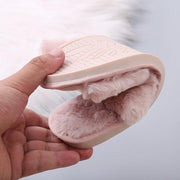 Fluffy Slippers - Dusty Blush-Flats-Womens Accessory-ESTHER & CO.