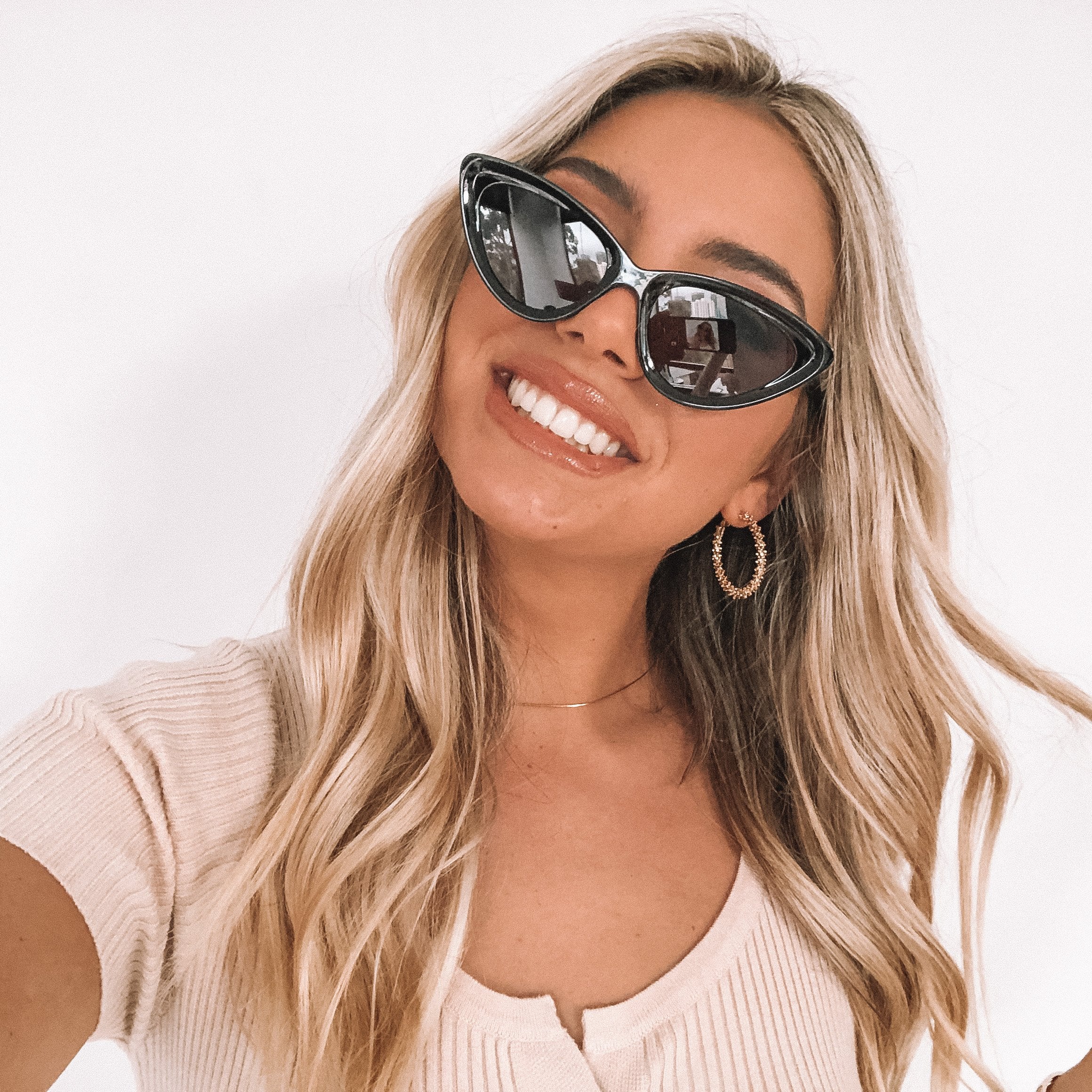 Elton - Black-Sunglasses-Womens Accessory-ESTHER & CO.