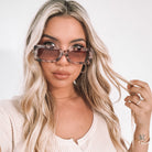 Tortoiseshell frame sunglasses with dark lenses, the Beckett Sunglasses in Tortoise by Esther & Co
