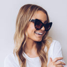 Berlin tortoise sunglasses, angle view