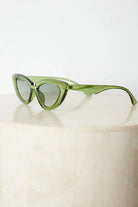 Finlay green sunglasses, angle view