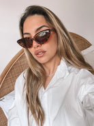 Finlay tortoise sunglasses, folded view