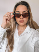Finlay tortoise sunglasses, angle view
