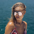Essen blush sunglasses, angle view