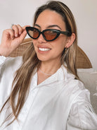 Finlay blush sunglasses, angle view