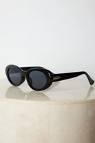 Margot black sunglasses, side view