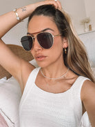 Presley gold-tone sunglasses, side view